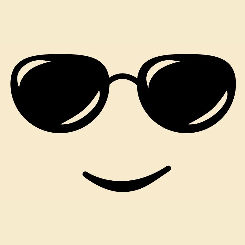 sunglasses smile reflection