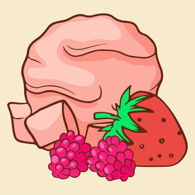 Eis Speiseeis Eiskrem Eiscreme Erdbeeren Himnbeere