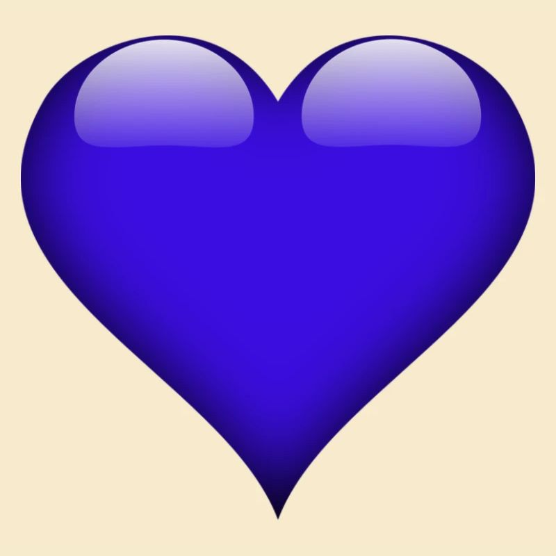 Glänzendes Blauherz