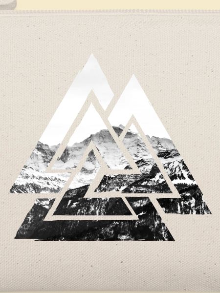 Valknut, Symbol von Odin - Mit Gebirge