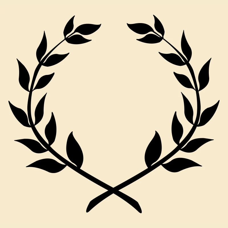 Couronne de laurier gagnante