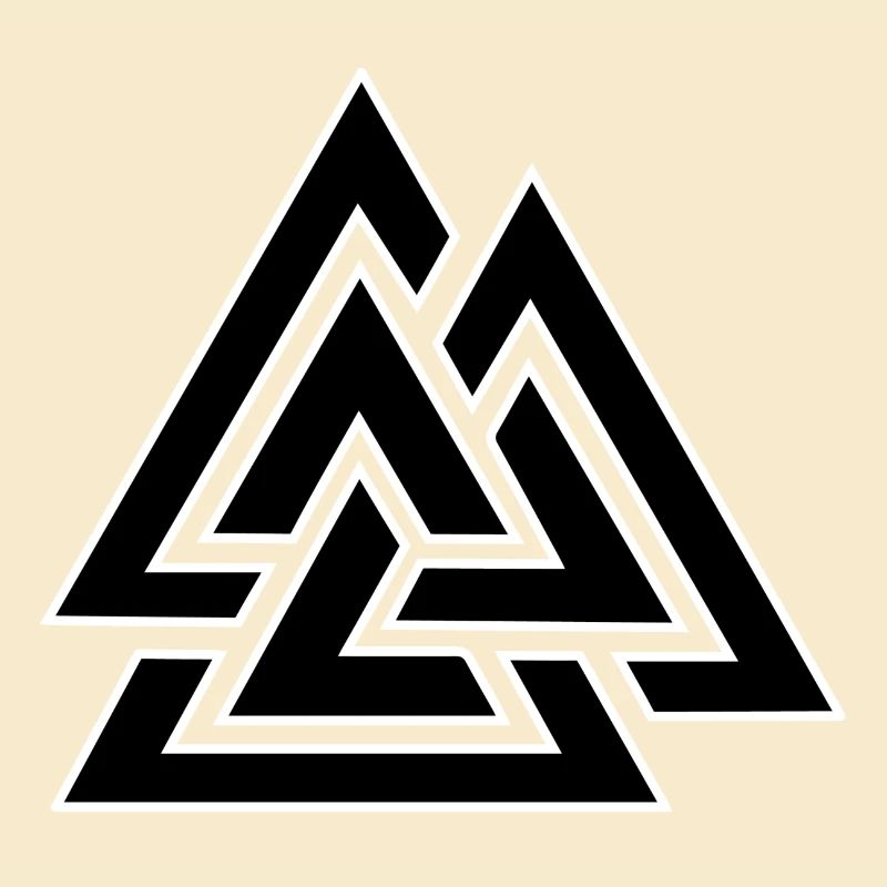 Motif triangulaire entrelacé