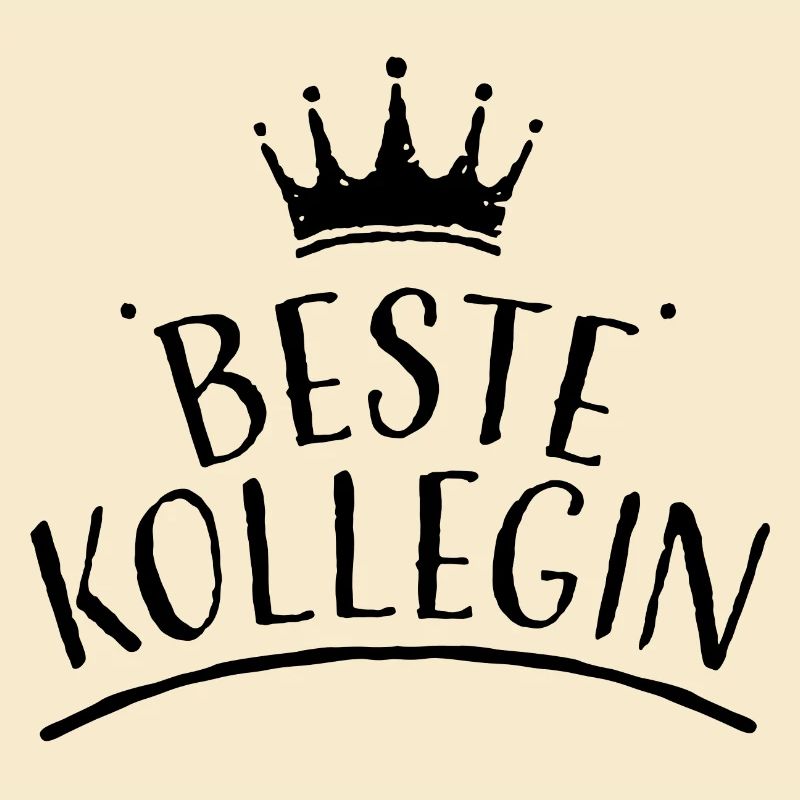 Krone beste kollegin schwarz Tshirt design