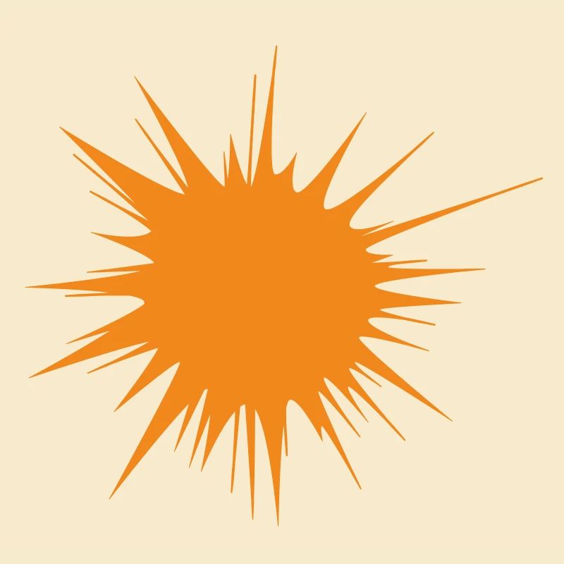 | flash | d’explosion | orange soleil Vectorgraphique