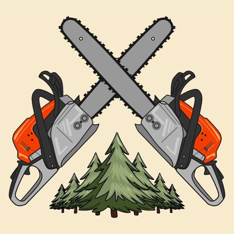Chainsaw Cross Forest