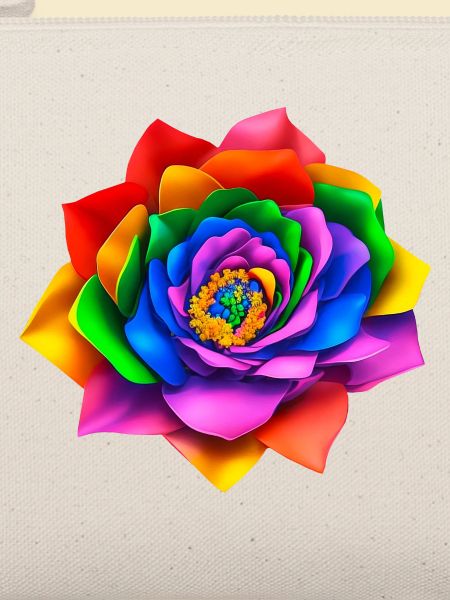 Lebendige 3D Regenbogenblume