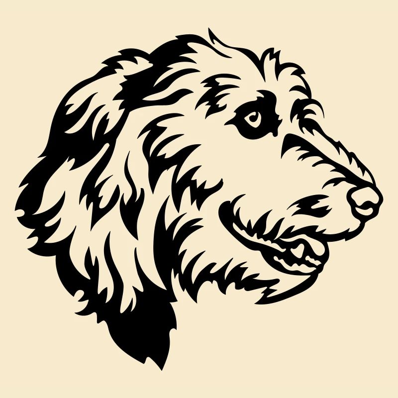 Irish Wolfhound Kopf