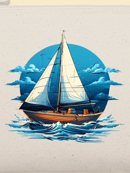 Segelboot im Meeresrauschen