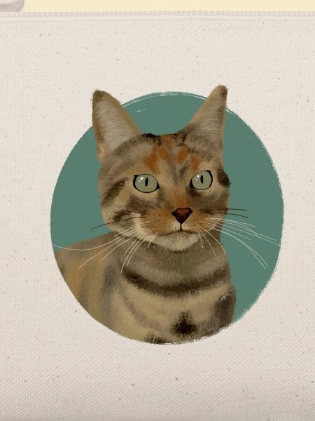 Braun getigerte Katze