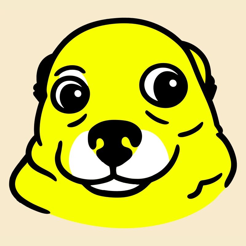 Ängstlicher Hund im Pop Art Stil