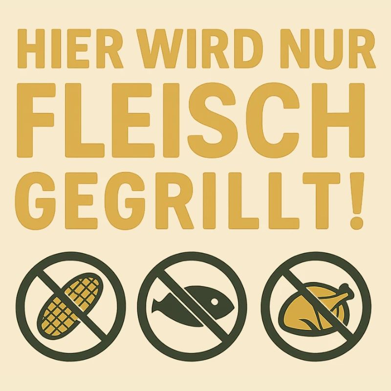Hier wird nur Fleisch...witziges Motiv