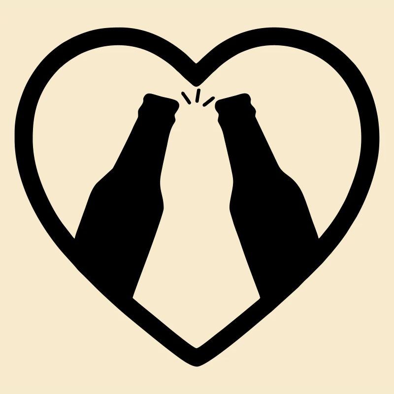 Heart Bottles Beer Aperitif Gift