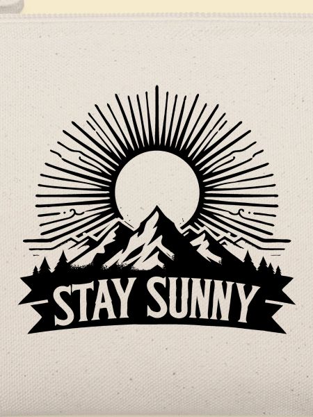 STAY SUNNY black and white