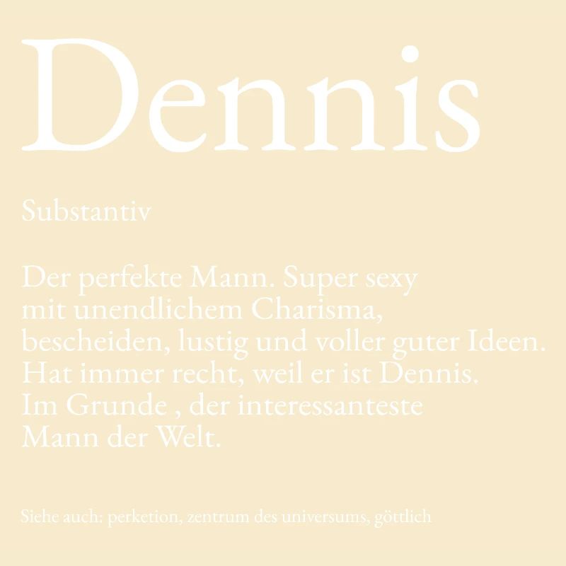Dennis Dictionary Explanation First name Dennis