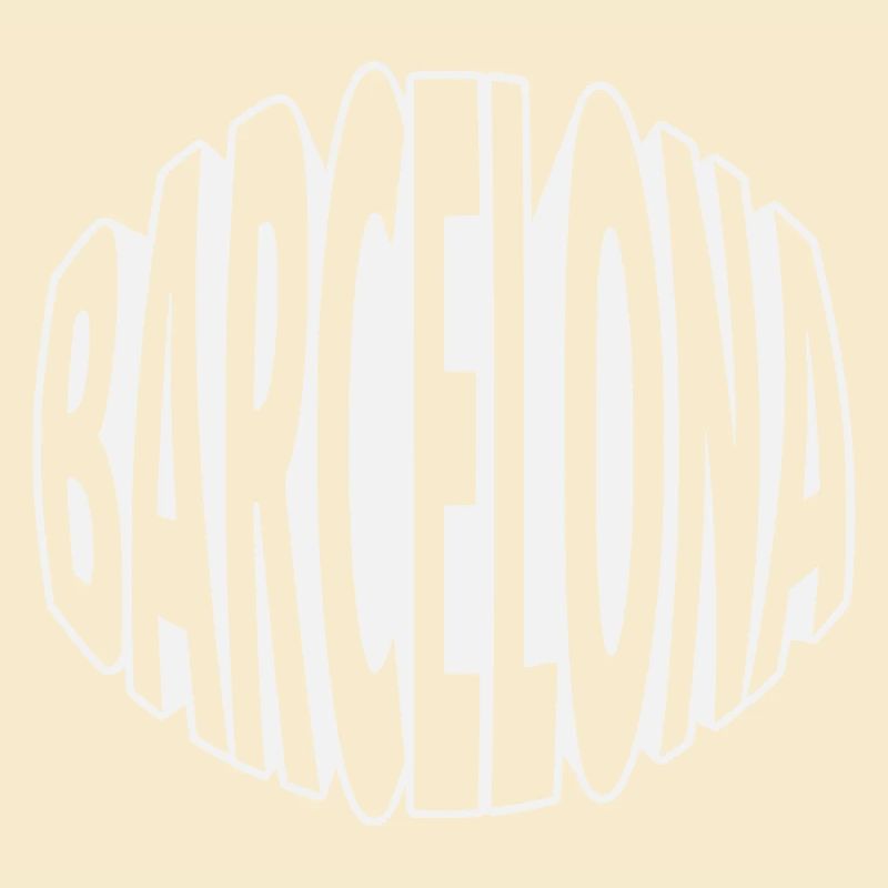 Lettrage ovale de Barcelone