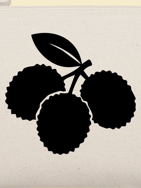 Litschi-Silhouette – Exotisches Obstdesign