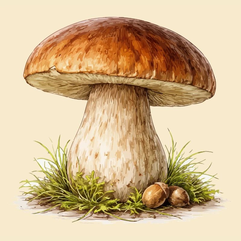 Waldpilz Illustration