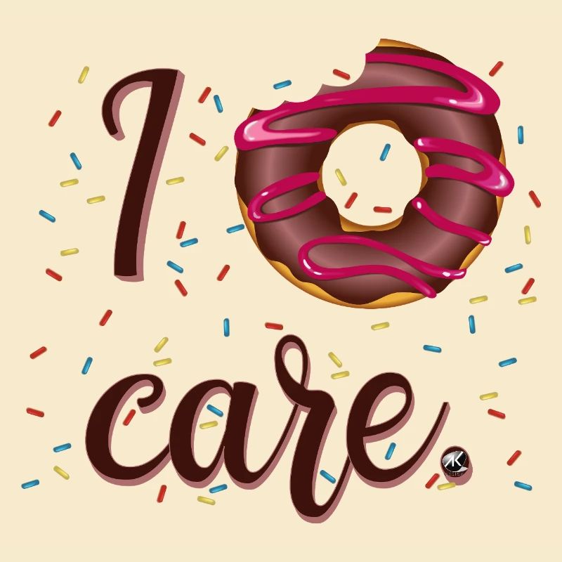 Glasierte Donut Abbildung mit Inschrift