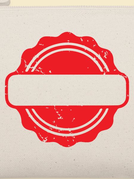 Blank Grunge-Gummistempel-Abzeichen-Vorlagenvektor