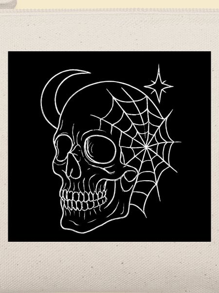 Occult Skull & Geometrische Netze – Goth