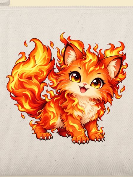 Kawaii Feuerkatze