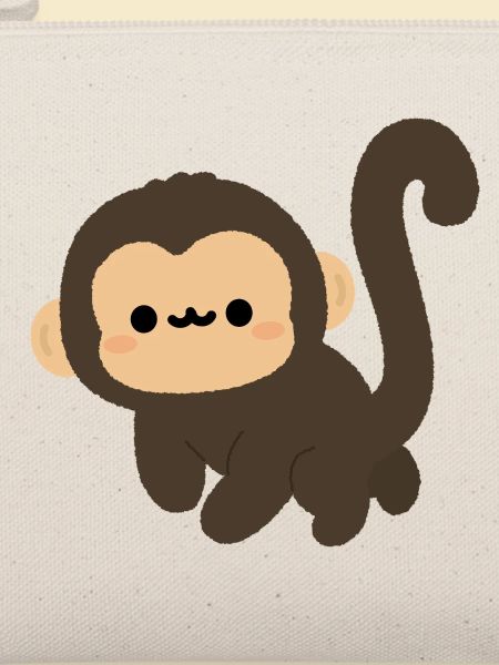 Spider Monkey Cartoon Charm