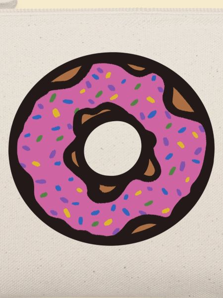 Pink Sprinkle Donut Pop Art
