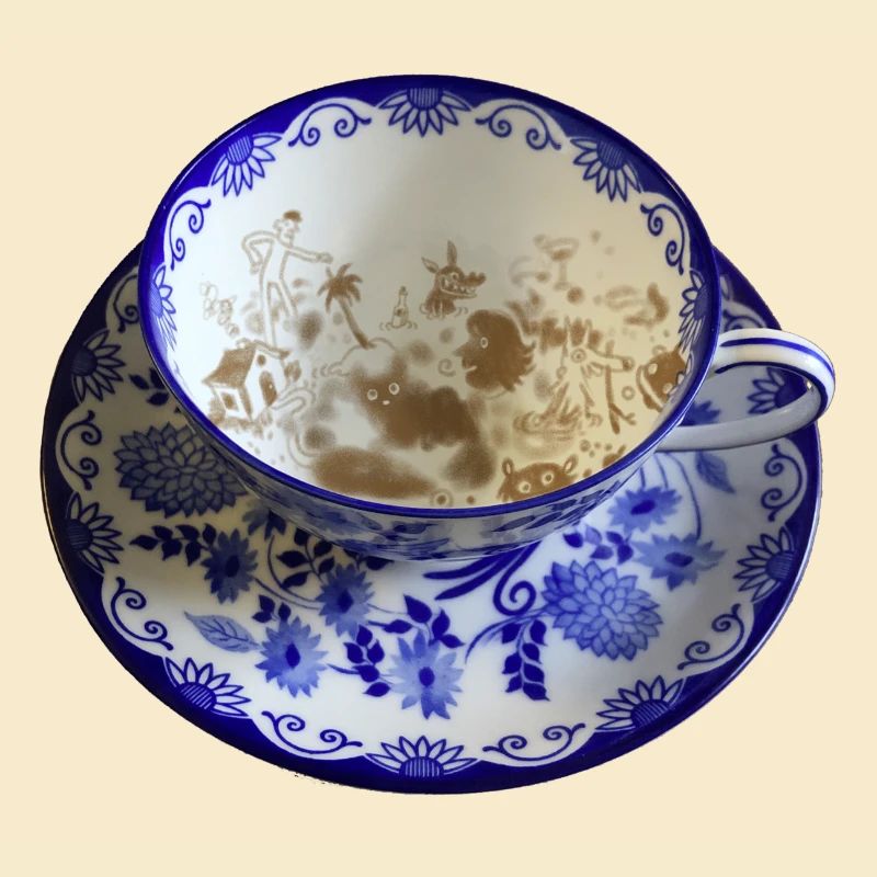 Cup with coffee grounds