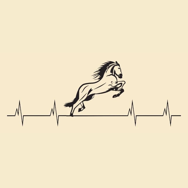 Pferd Herzfrequenz Ich liebe Geschenkidee