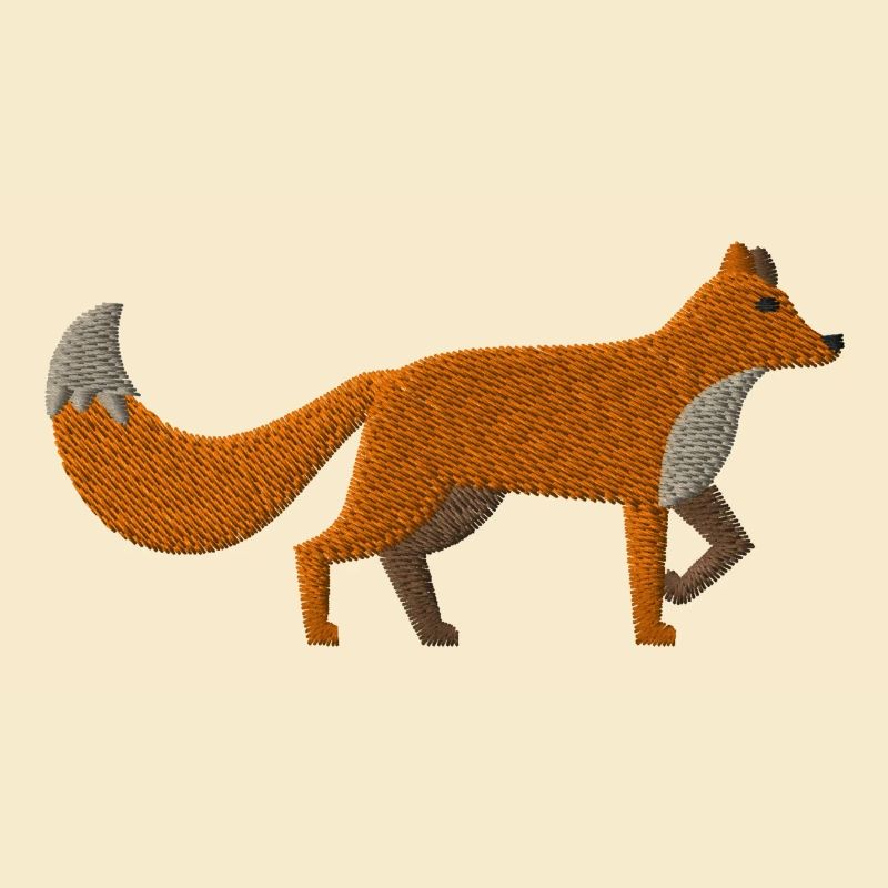 Fuchs bestickt