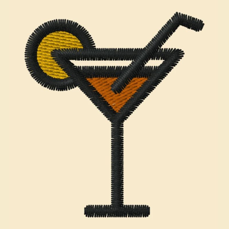 Cocktail embroidered