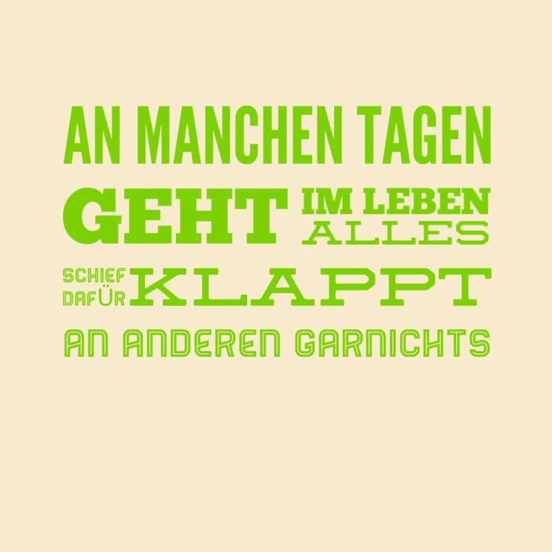 Pech im Leben