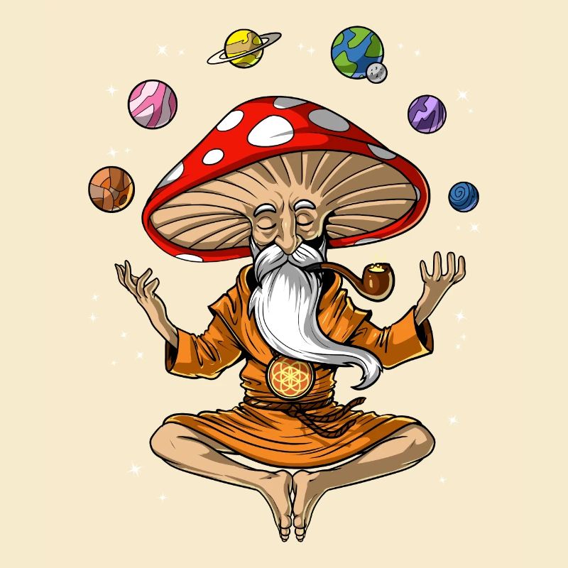 Magic Mushroom Buddha Yoga