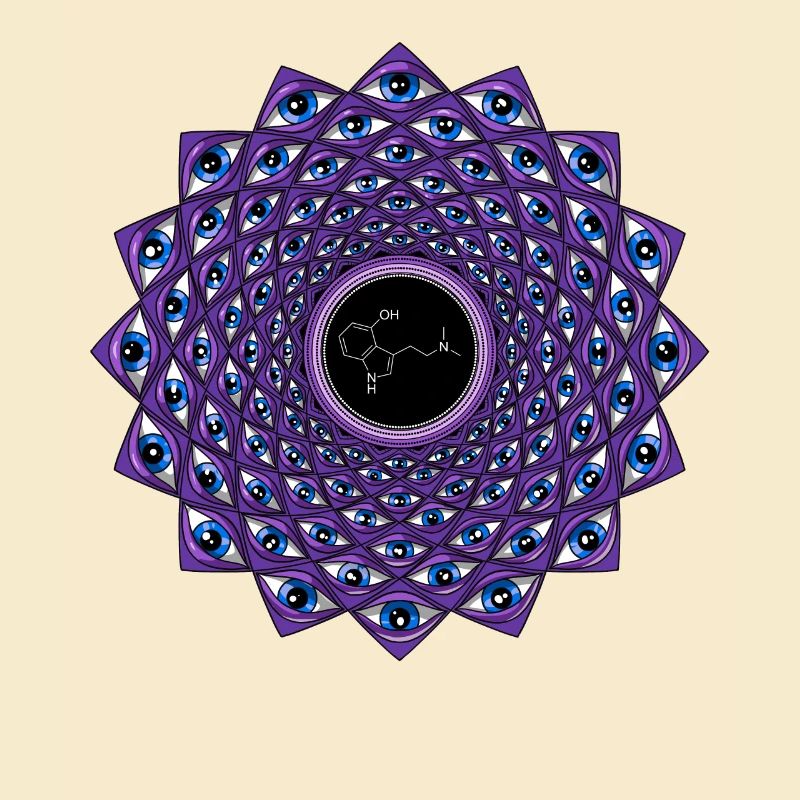 Voyage de molécule DMT psychédélique