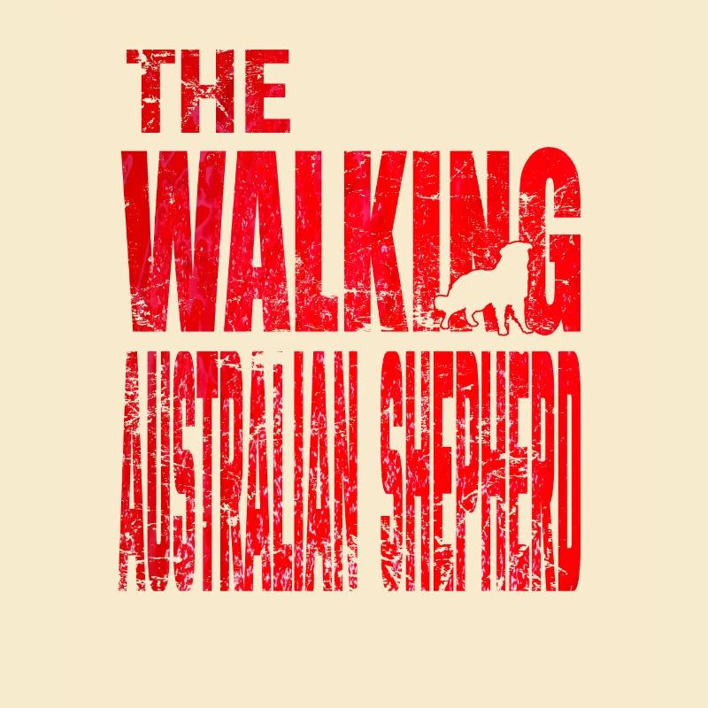 Australian Shepherd Dog Aussie Walking Gift