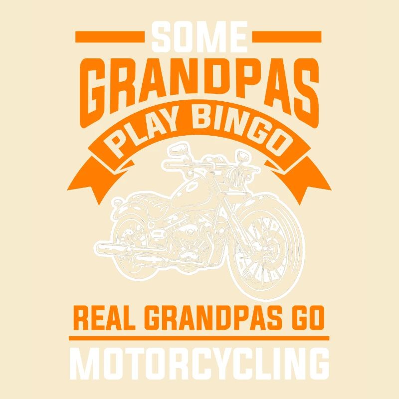 Motorrad Opa Biker
