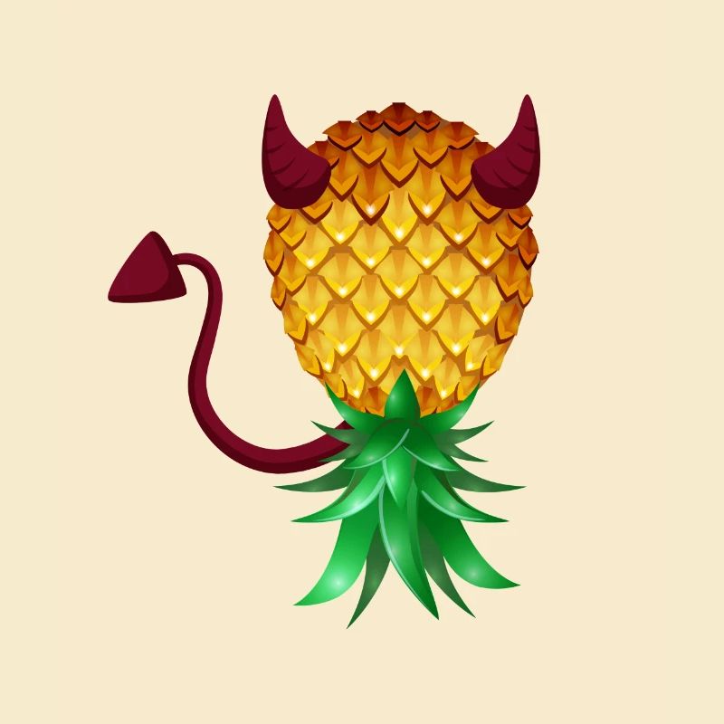 Swinger Upside Down Bad Pineapple Devil Horn
