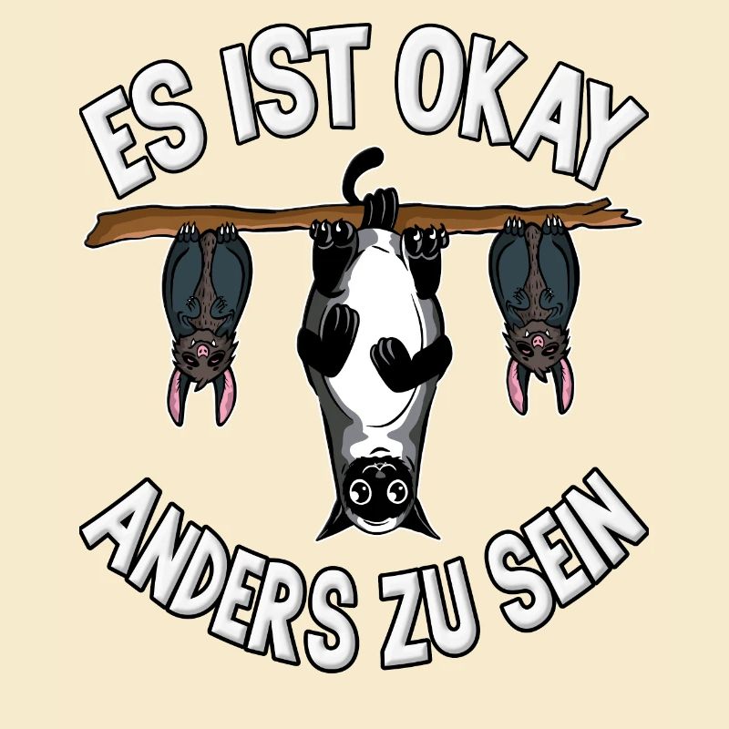 Lustige Katzen Sei Anders Be Different Schwarze