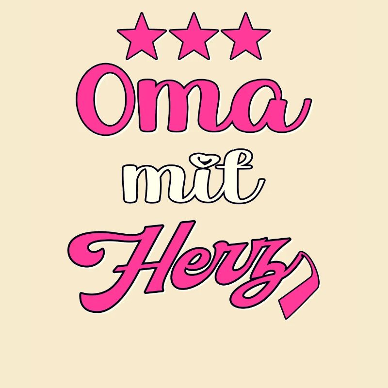 Oma mit Herz Großmutter