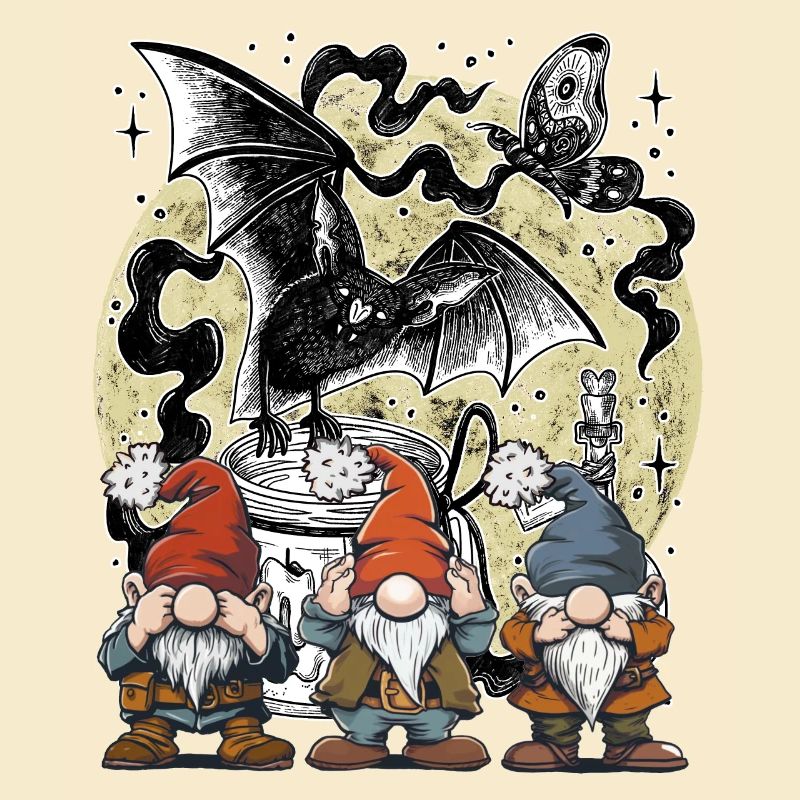 Bat Witching Hour Dwarves Magic Fairy Tale