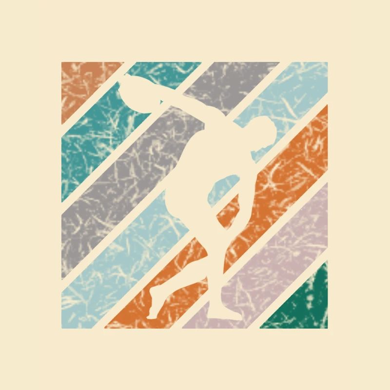 Diskuswerfen Design Diskuswerfer Diskuswerferin