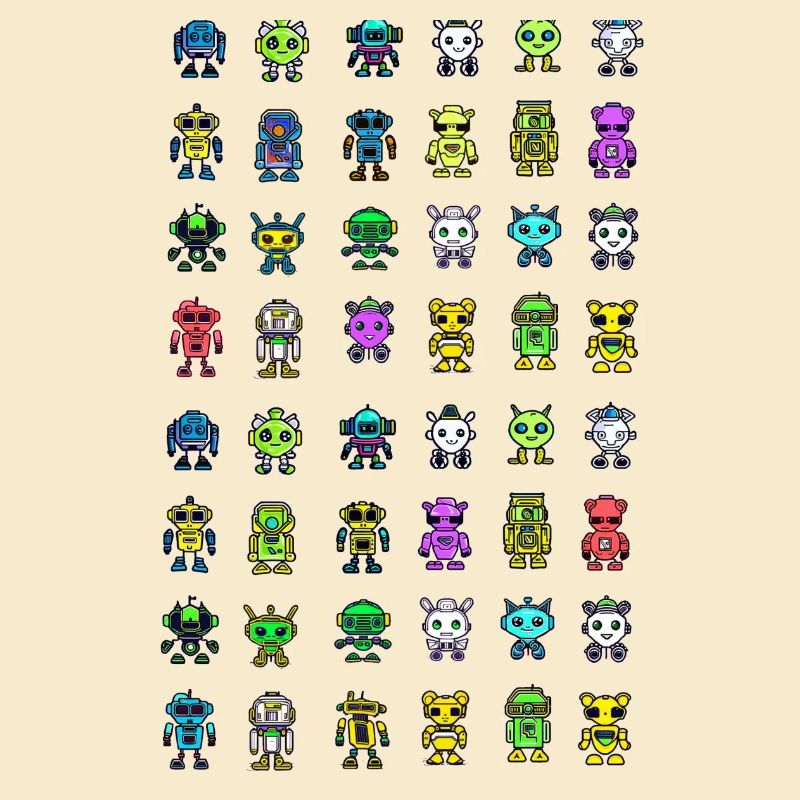 Cute Robot Pattern