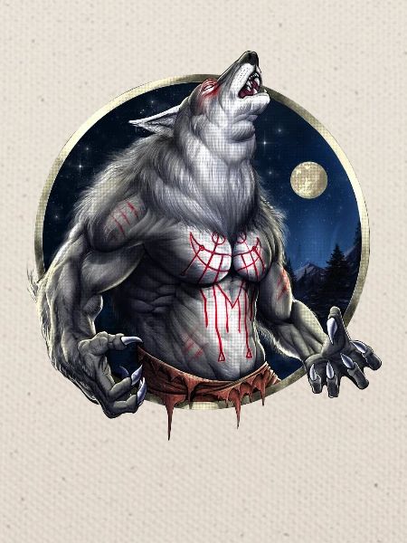 Heulender Werwolf