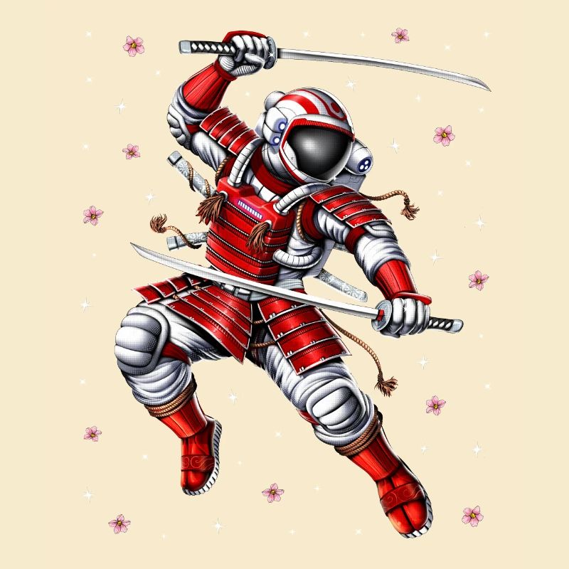 Astronaut Samurai Warrior