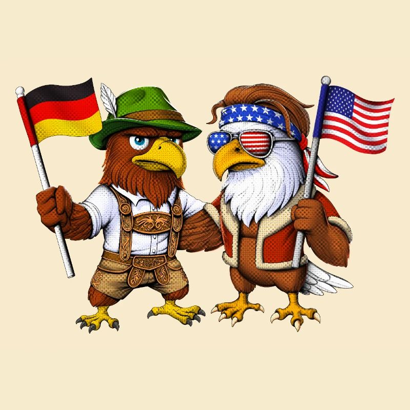 German Eagle US American Bald Eagle