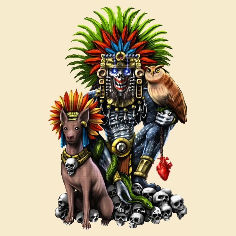 Aztekengott Mictlantecuhtli