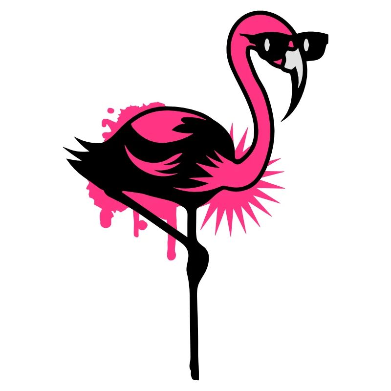 Flamingo mit Sonnenbrille