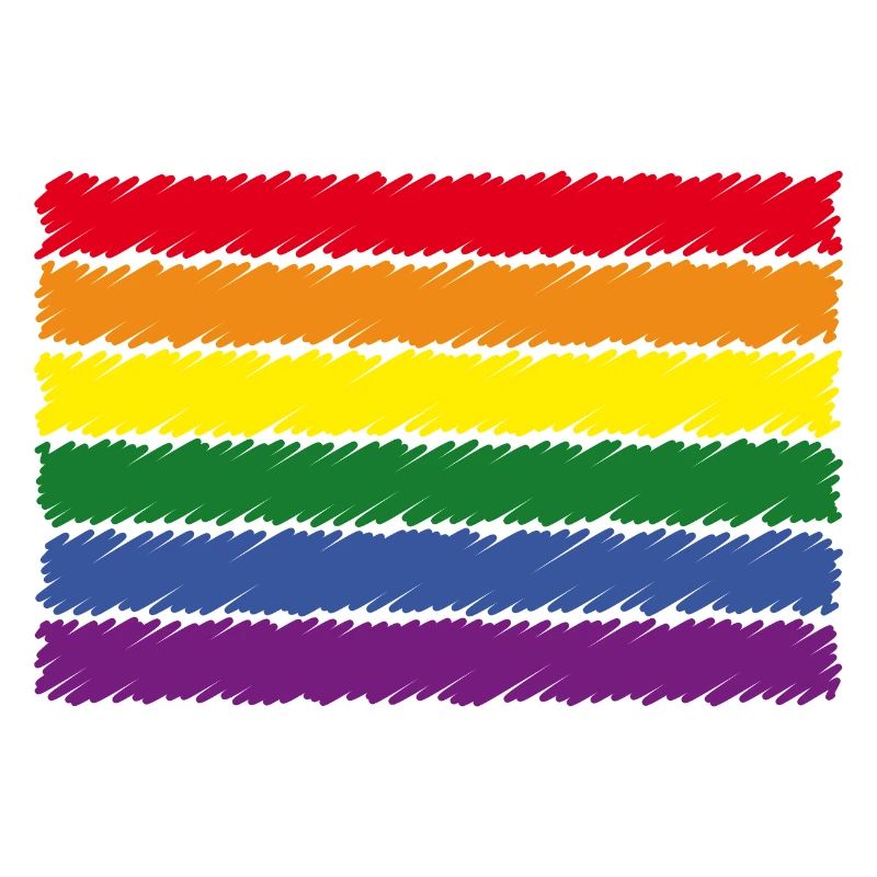 Rainbow Flag (Scribble / 6er)