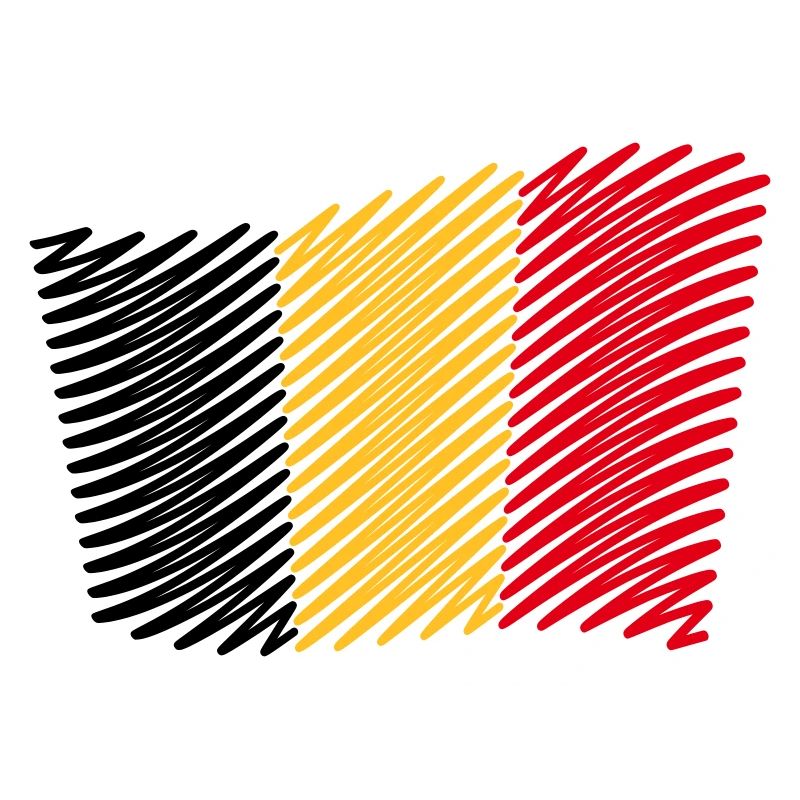 Drapeau De La Belgique / Tricolore (Scribble)