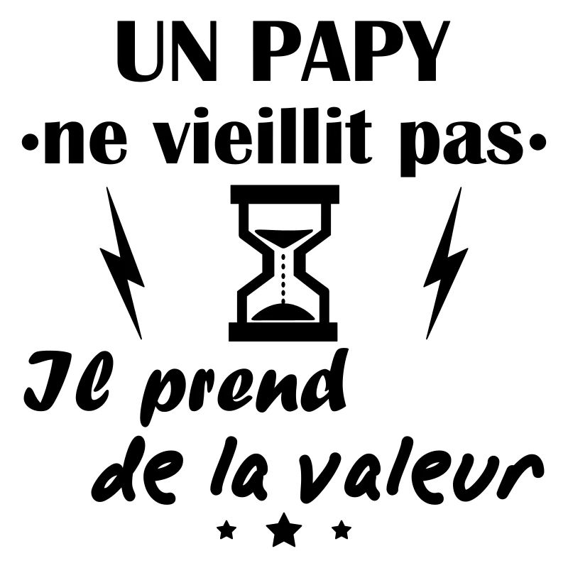 Papy ne vieillit pas, idée cadeau anniversaire